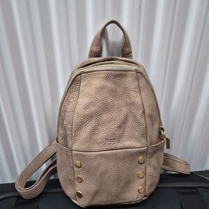 Tan Leather Backpack
